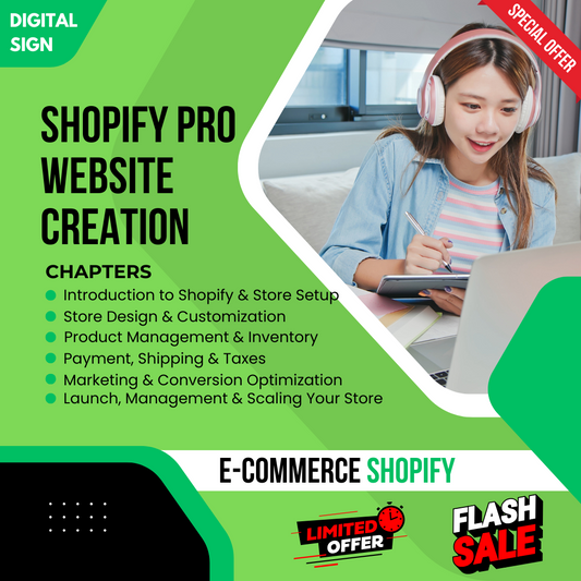 Shopify Website Creation Full Course |Digital Sign